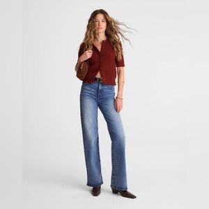 Madewell Classic Blue Wide Leg Jeans